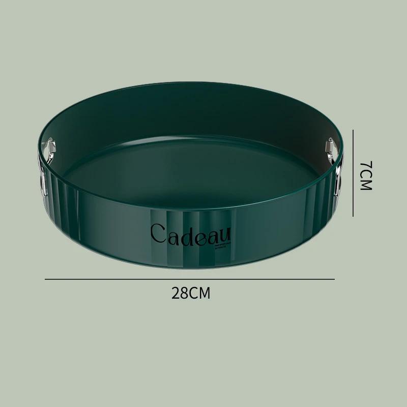 360Degree Rotatable Round Tray Countertop Multi Purpose Storage Tray Rotating Storage Rack Kitchen Storage Bathroom Organization