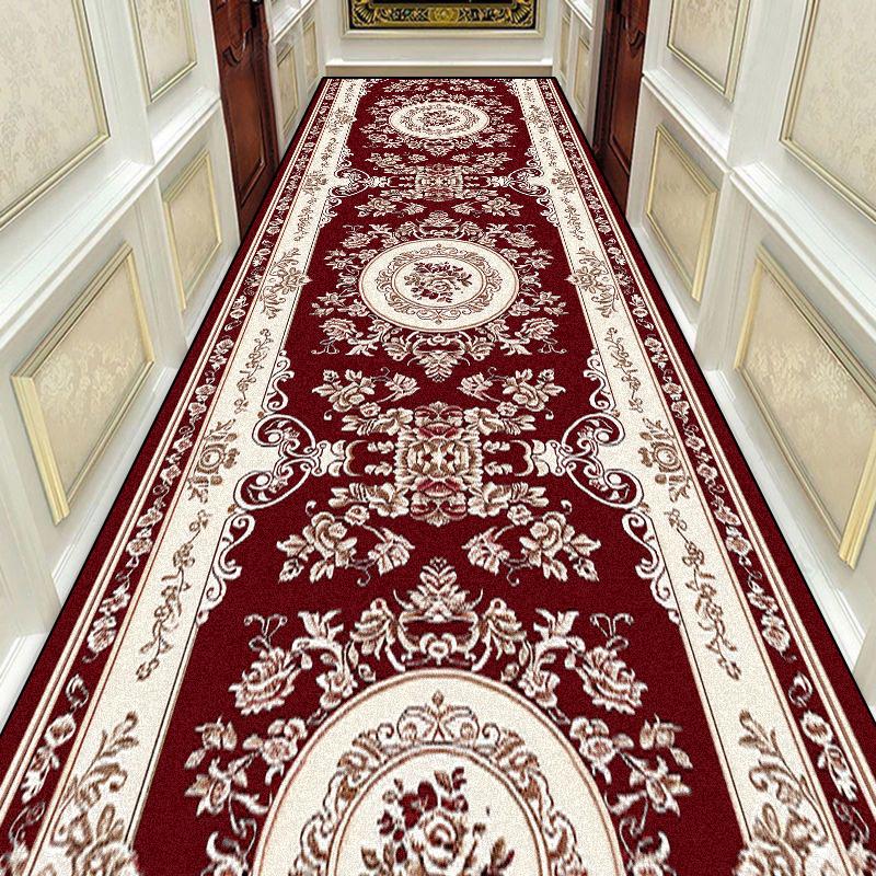 Gorgeous Retro European Long Corridor Carpet Hall Runner Decor Non-slip Washable Stairway Rugs Home Aisle Floor Mat Customizable