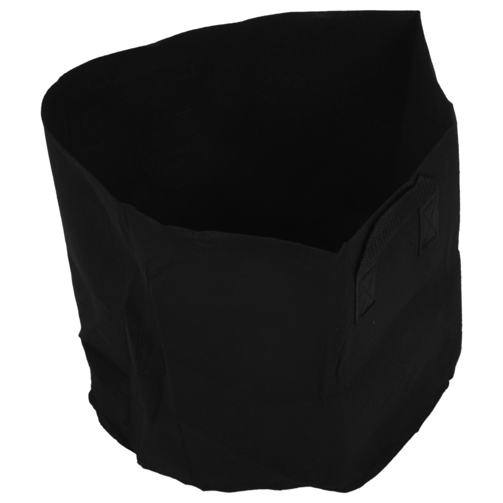 

Garden 6-Pack 7 Gallon Grow Bags /Aeration Fabric Pots /Plant Bag/Handles (Black) чорний