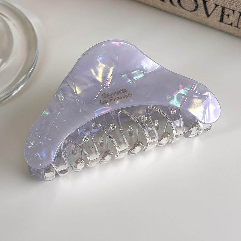Retro Acetate Triangle Hair Claw Clips for Women Fashionable Colorful Shark Hairpins Barrettes Temperament Hair Accessories
