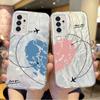 Hot Travel Love Plane Phone Case for Samsung Galaxy S25 S24 S23 S22 S21 Plus Ultra A73 A72 A71 A55 A54 A53 Hard Protective Cover