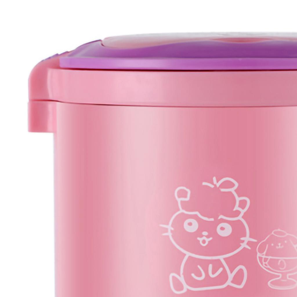 1.2L Mini Grain Cooker Portable Travel Rice Cooker Multi Cooker for Soups Stews Oatmeal Pink 1?60pcs