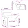 VidaXL Fauteuil Inclinable de Massage Électrique, Chaise de Relaxation avec Dossier, Siège avec Accoudoirs Salon, Moderne, 3205069