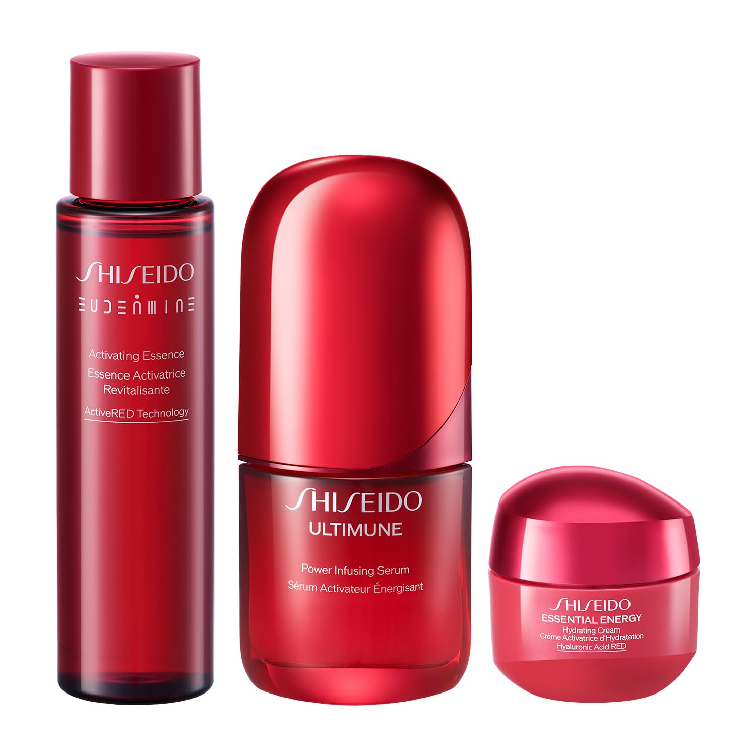 

SHISEIDO Ultimune Основной набор 30 мл Сыворотка 70 мл Тоник 30 г Крем Эксклюзивный набор для ухода за кожей Пробный Дорожный формат и Сухость Shiseido + + Электронная коммерция &