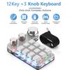 12 Keys 3/4 Knobs Bluetooth Keyboard RGB Copy Paste Photoshop Mini Gaming Keypad Hot-swap Mechanical Gaming Keyboard Red Switch