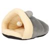 Katzenhöhlenbett Dreiecksbett Warm Weich Bequem Halbgeschlossen Katzenzeltbett Haustier Dreiecksnest für Winter Haustiere Welpe