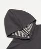 Striped Hooded Long Sleeve (Charcoal)