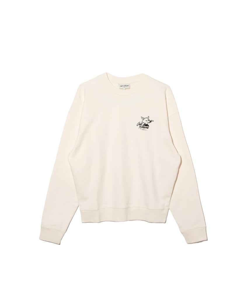 Maison Sweatshirt CKMU00301KM0330 CAFE KITSUNE RELAXED SWEATSHIRT TAPIOCA Kitsuné [Used]