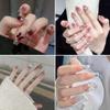 Handmade Press-On Nails – Crushed Diamond Butterfly Glitter Tips Collection