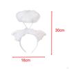Angel Headband Hair Band Cute Headdress Devil Cosplay Headwear Feather for Photo Props
