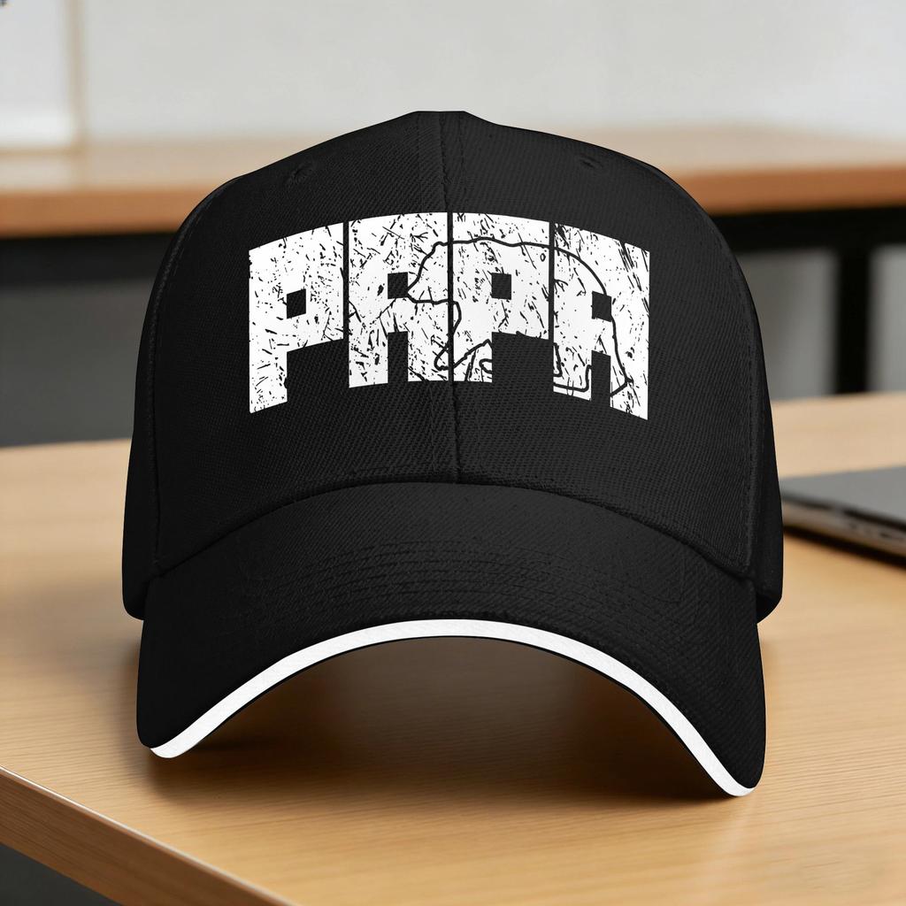 Fathers Day Papa Bear Periodic Table Sun Baseball Cap Summer UnisexTeens  Print Trucker Hat Tennis Skate Baseball Caps