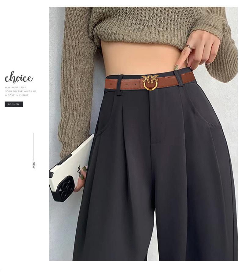 Little Bird Damen Mode Ledergürtel: Einfaches und doch trendiges Taillenaccessoire für Jeans und Freizeithosen