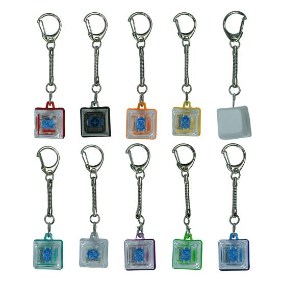 1/10Pcs Keyboard Clicker Stress Relief Toy Anxiety Relief Focus Keychain Pendant Small Portable Lightweight Fidget Toy