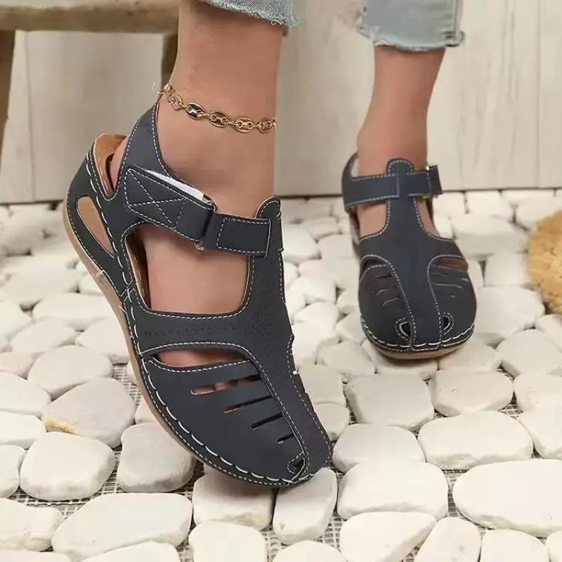 Women Sandals 2025 New Retro Summer Sandals for Women Wedge Women Shoe Lightweight Hollow Shoes for Women, Anti Slip Roman Shoes