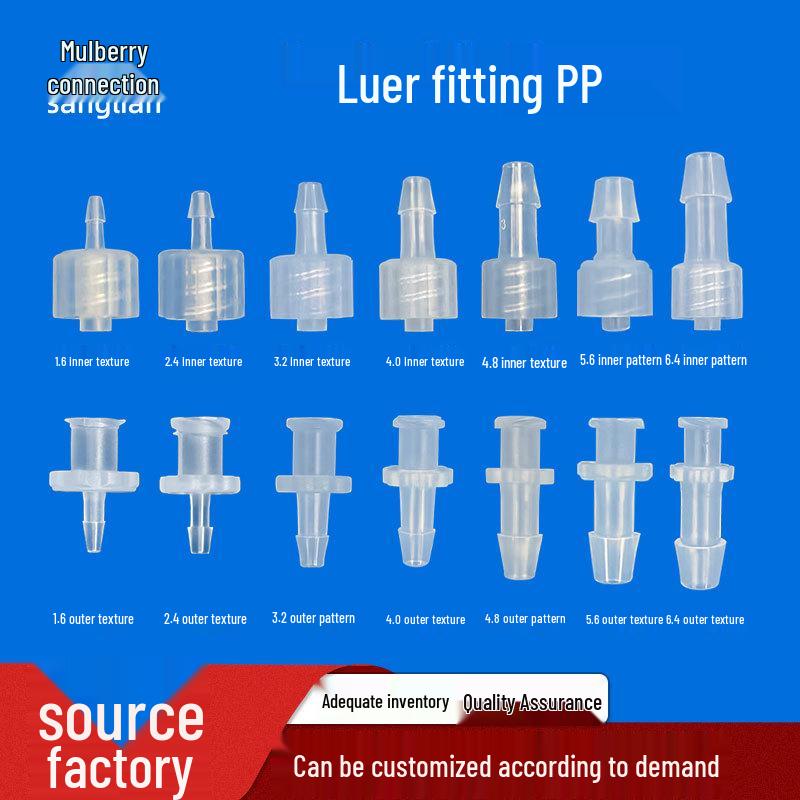 Translucent Pure PP Luer Swivel Connector for Equipment Use