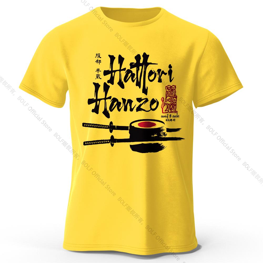 

Men s Hattori Hanzo Printed T-Shirt 100% Cotton Oversized Ninja Graphic Tees for Women Summer Tops Samurai Streetwear 4XL