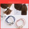 Korean Version Of The Three-strength Rubber Band High-elastic Pearl Head Rope For Women And Girls