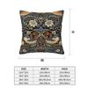 William Morris Strawberry Thief Square Pillowcase Cushion Cover Pillow Case Throw Pillow Cover for Home Sofa Living Room