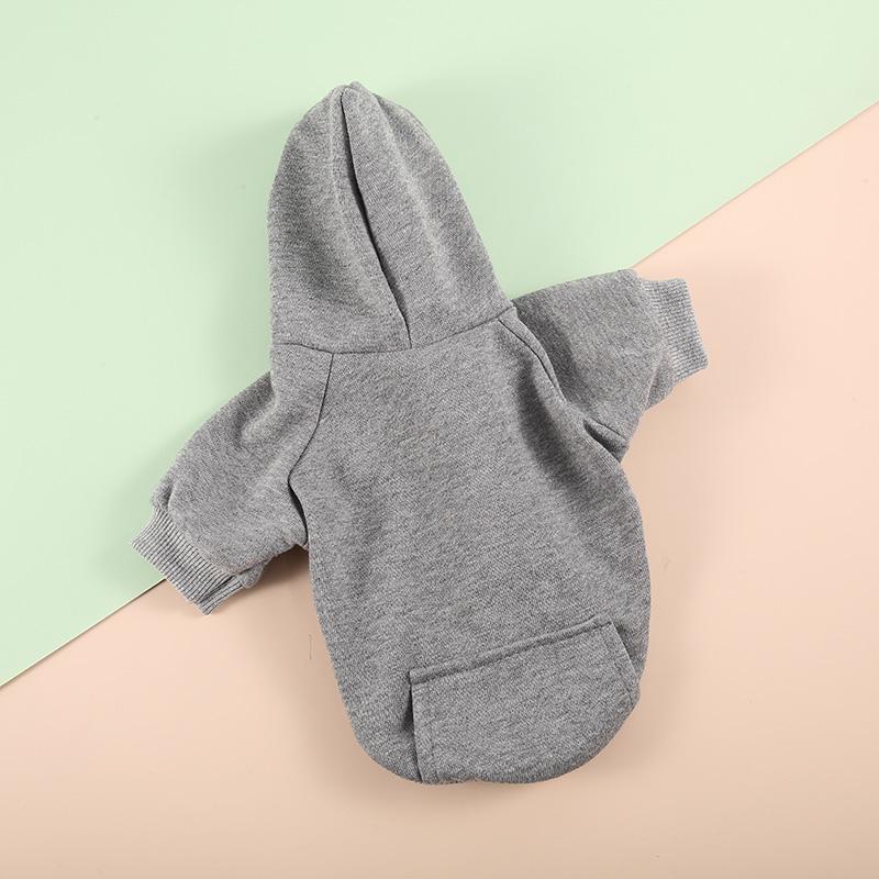 

2022 Новая одежда для собак Winer, чистый дизайн, толстовка с капюшоном для кошек и собак, осенне-зимнее пальто для собак, куртка для щенков, чихуахау, одежда для домашних животных, Ropa Perro, мопс XS 0-1.5KG серый