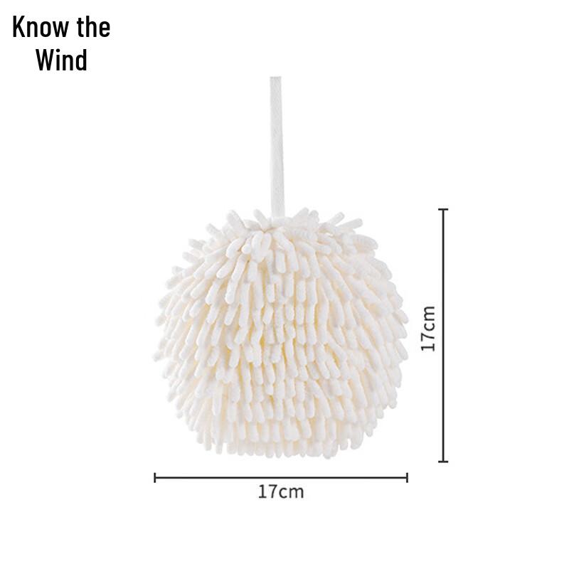 Zhifeng Absorbent Hanging Hand Towels & Chenille Balls