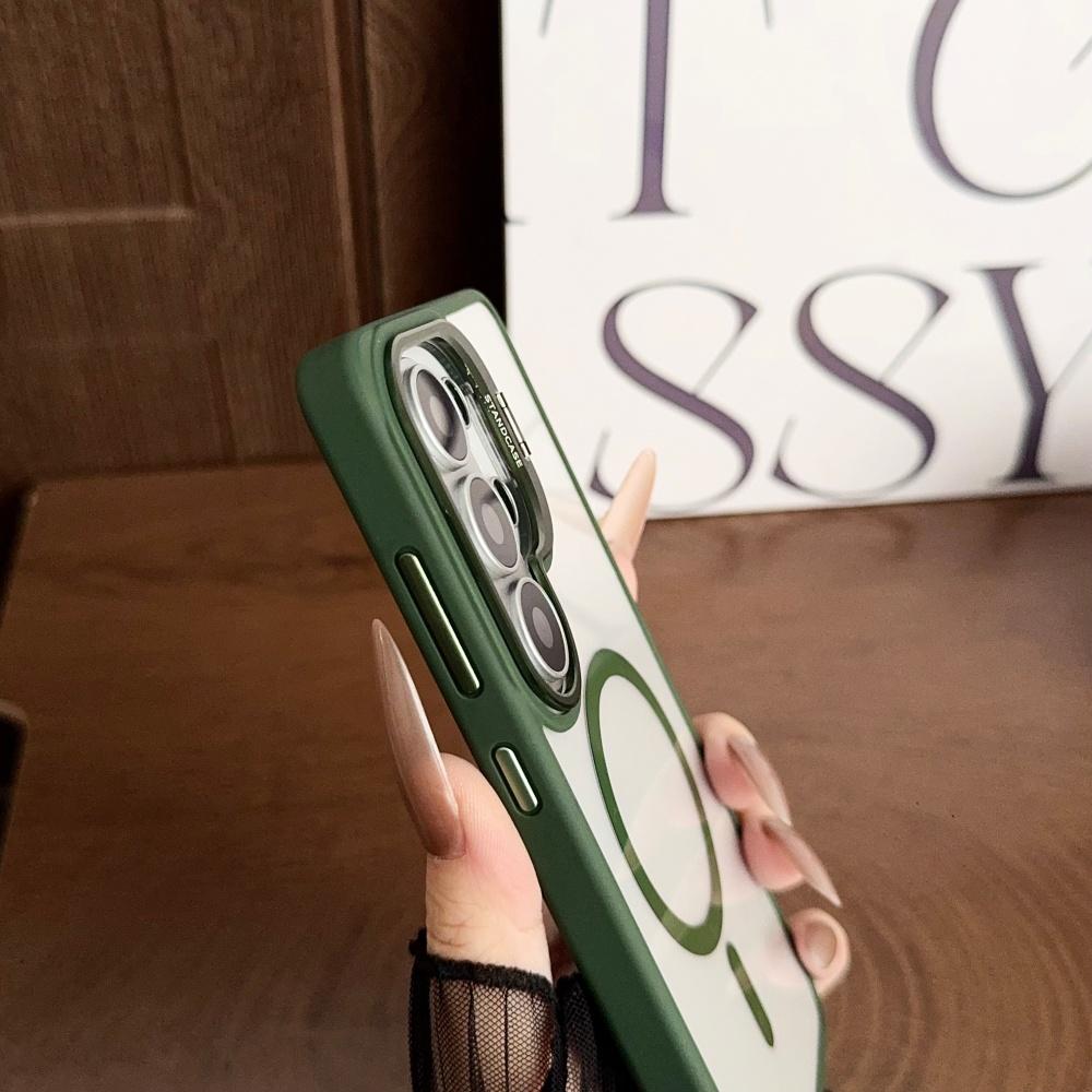 For Magsafe Camera Fold Stand Holder Bracket Phone Case For Samsung S26 S25 Ultra Plus A56 A36 A06 Stand Magnetic Cover