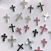10Pcs 3D Cross Nail Charms for Nails Alloy Retro Cross Nail Charms Decoration DIY Alloy Nail Charms Decorations