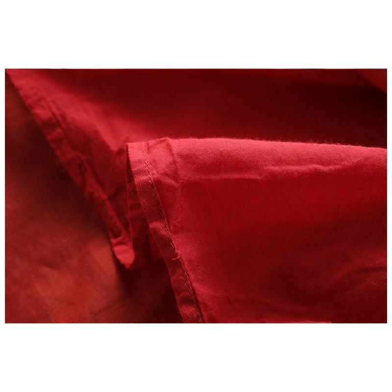 Literarisches Retro-Kleid für Damen, hautfreundlich, große Größe, mit sieben Ärmeln, hohle, lockere Taille