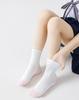 5 Pairs Children Socks 100% Cotton Black White Patchwork Colors Baby Girl Boy Sports School Tube Socks For 2-12 Years