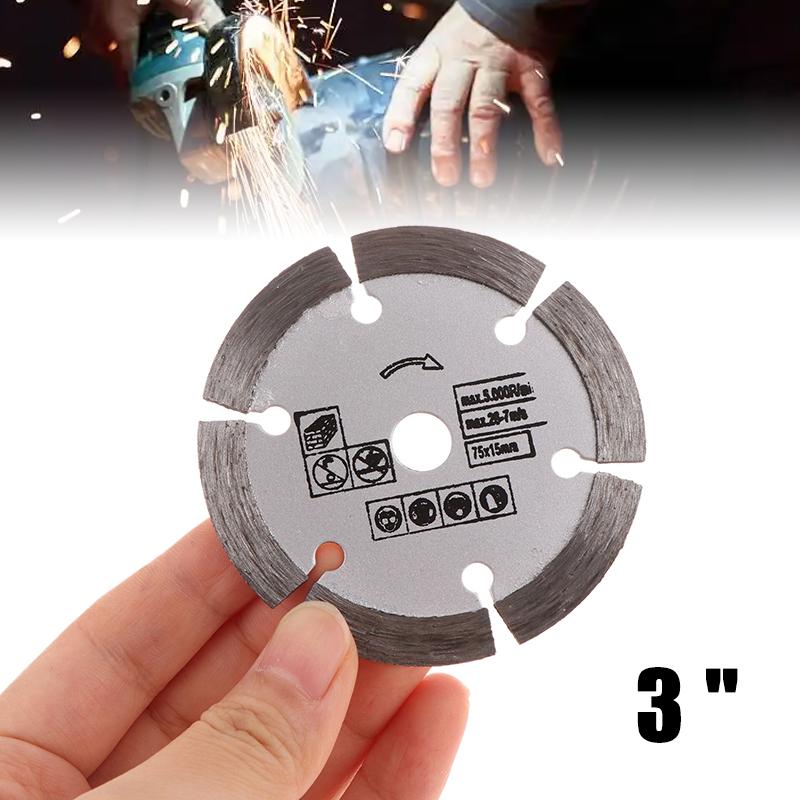 3 " Stone Cutting Disc Mini Saw Blade75mm Diamond Cutting Blad Ceramic Concrete Marble Cutting For Angle Grinder