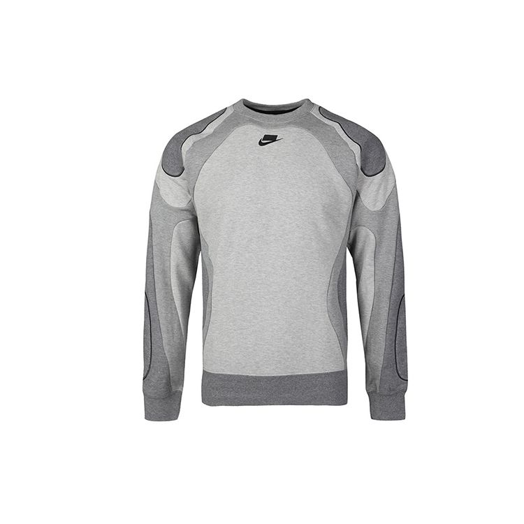 Nike Sportswear NSW Club Fleece Crew Neck Loose Fit Pullover Sweatshirt Men Heather Grey CZ1630-050 L