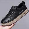 2024 Autumn New Men's Handmade Online Casual Leather Shoes Men's Sports Style Versatile Board Shoes White Shoes Men's 1931