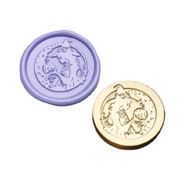 Metall Siegelstempel Wachssiegelstempelkopf Ersatzteile Präge Siegelstempelkopf