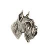 Schnauzer II - Dog brooch in a gift box, elegant pin, lapel pin for Art-Dog brand jacket