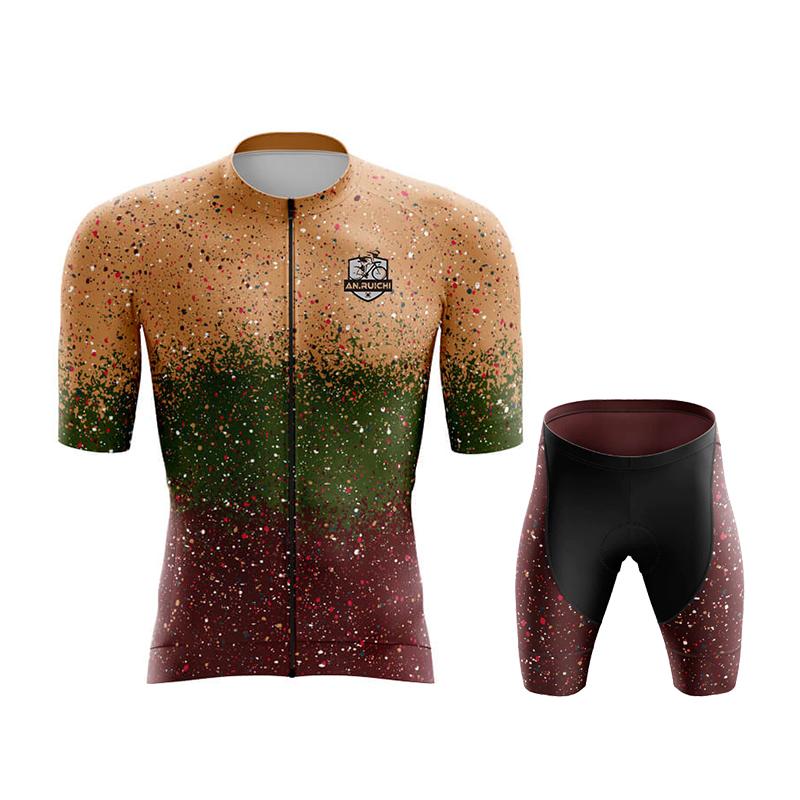 Summer Cycling Jersey Set 2023 Breathable MTB Bike Sportswear Men's Short Sleeve Bicycle Cycling Clothing Quick Dry Outdoor Riding Uniform