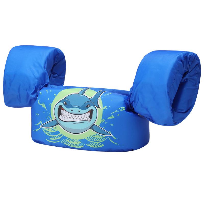 

Жилет для плавания с рукавами для малышей, регулируемый ремешок с рисунком, плавательная куртка, надувные круги для детей 19-49lb