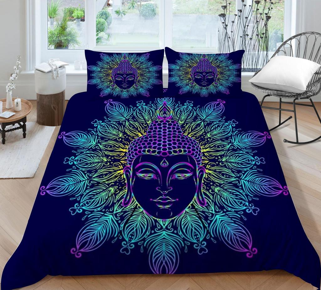 Bohemia Bedding Set Comforter Duvet Cover Soft Breathable Bed Suit Home Bedclothes 2/3pcs Luxury Polyester