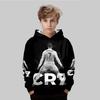 Autumn 3D Football Printed Hoodies Fashionable Casual Sports Long Sleeved Children's Boy Hooded Sweatshirts