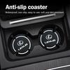 Posavasos Antideslizante para Coche Ranura para Taza de Agua Cojín Antideslizante Accesorios Para Lexus IS250 IS200 CT200h GS300 LS430 RX450h LX570 IS300 ES RX LS
