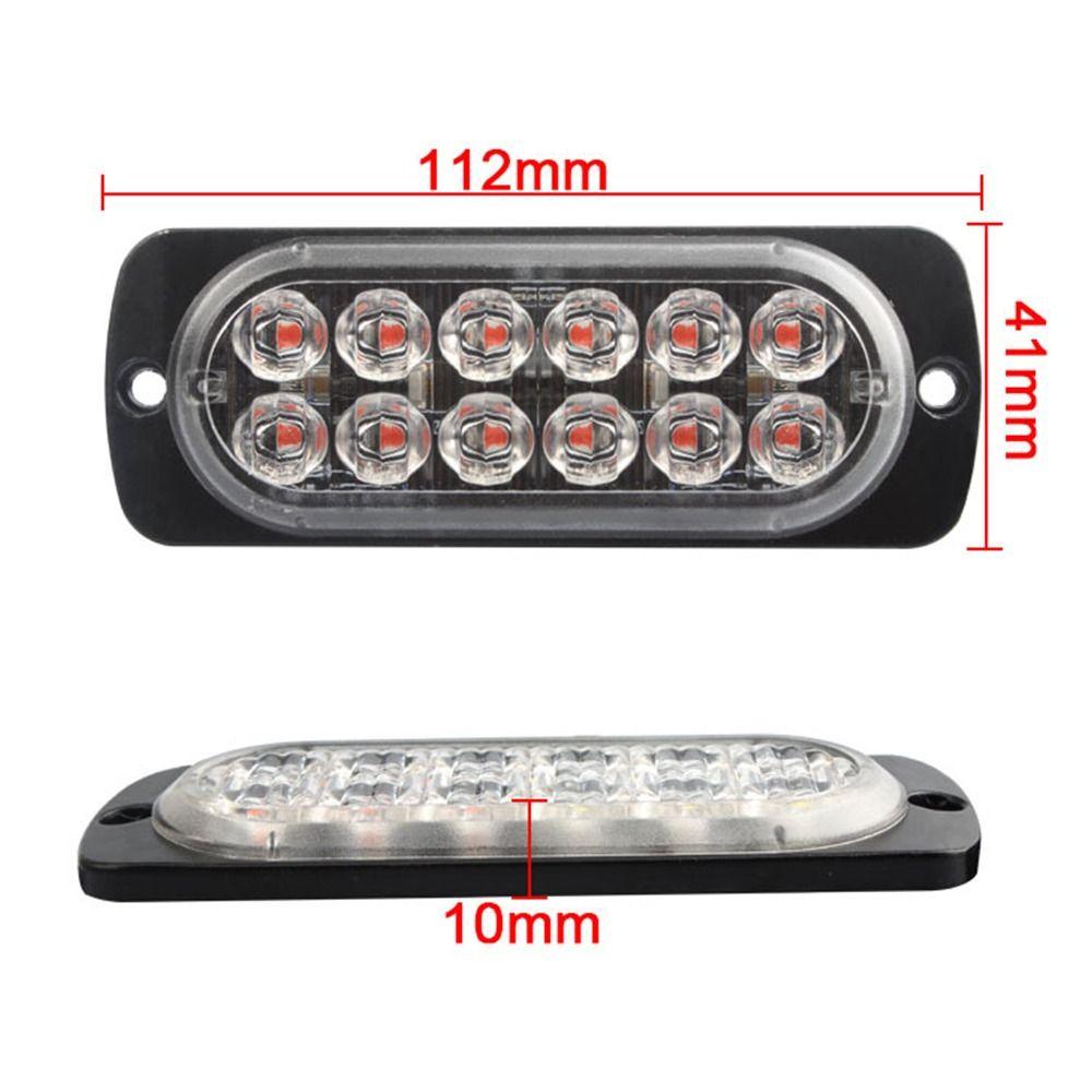 Lorry Warning Tail Light 12V 24V 12LED LED Side Marker Indicator Light Auto Car External Lights