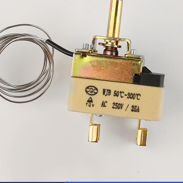 Gombík termostatu elektrickej rúry a fritézy: Spínač regulácie teploty pre hrnce na polievku s rezancami a ohrievače vody (30-110°C)