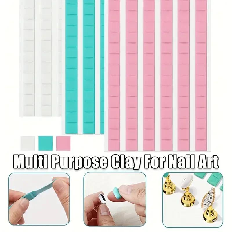 Latest Models Reusable Multi-functional Nail Display Stand Clay - Non-stick False Nails, DIY Nail Tip Practice, Odorless  Clay