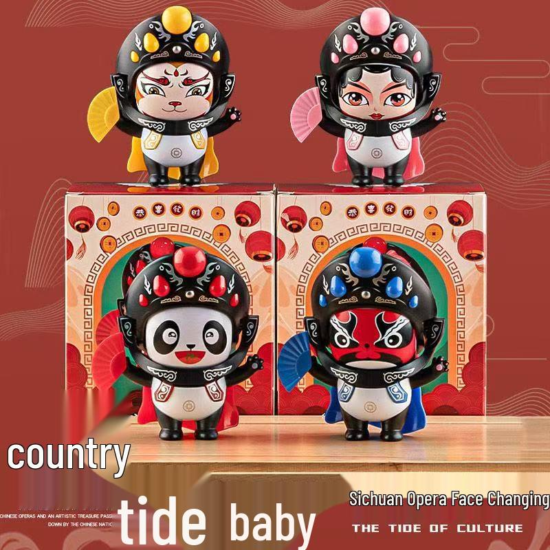 

Sichuan Opera Face-Changing Doll Figurine - Chinese Cultural Souvenir