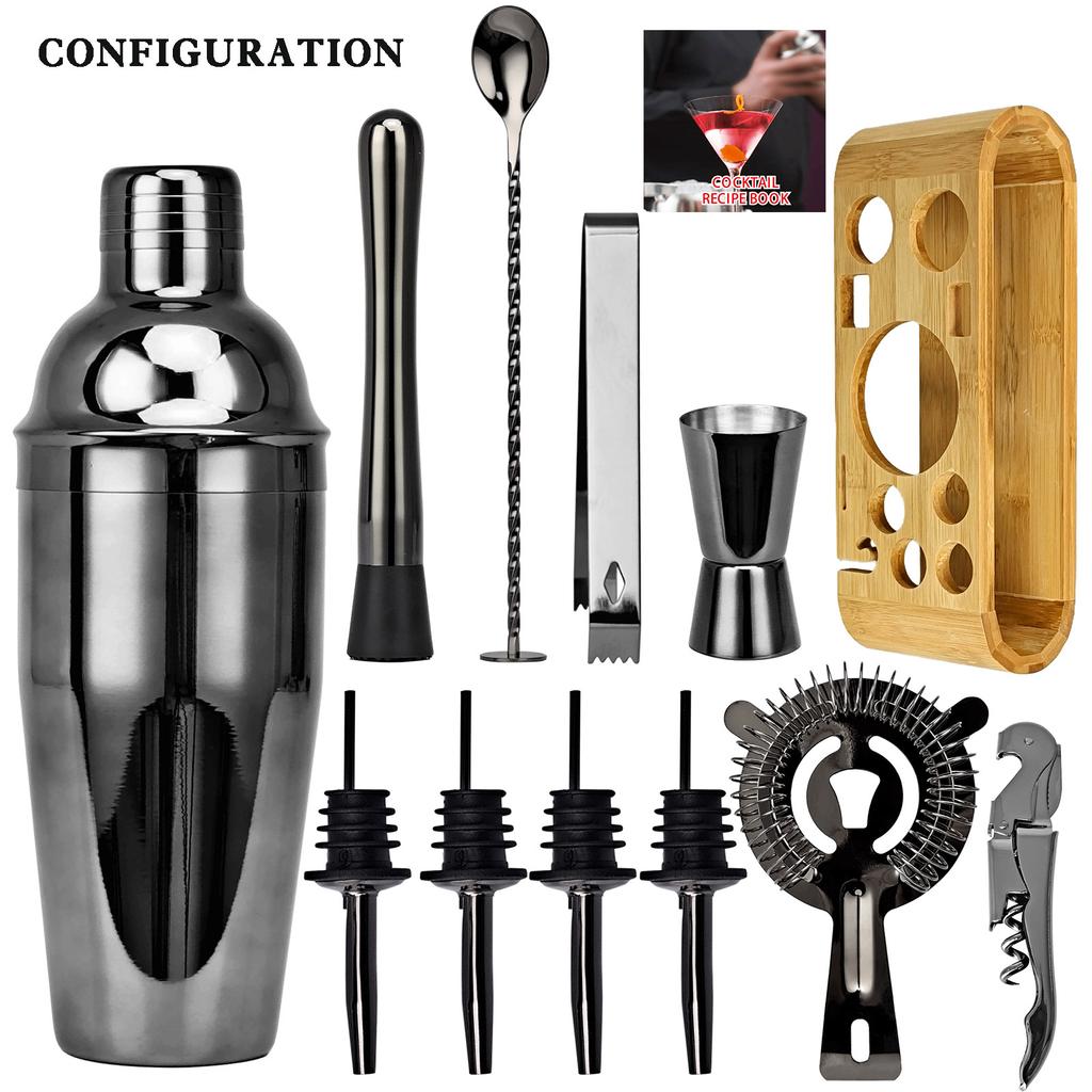 Bar Tools Stainless Steel Mixer Set Cocktail Mixer Mug 12-Piece Set Snow Jug Mixer Full Set