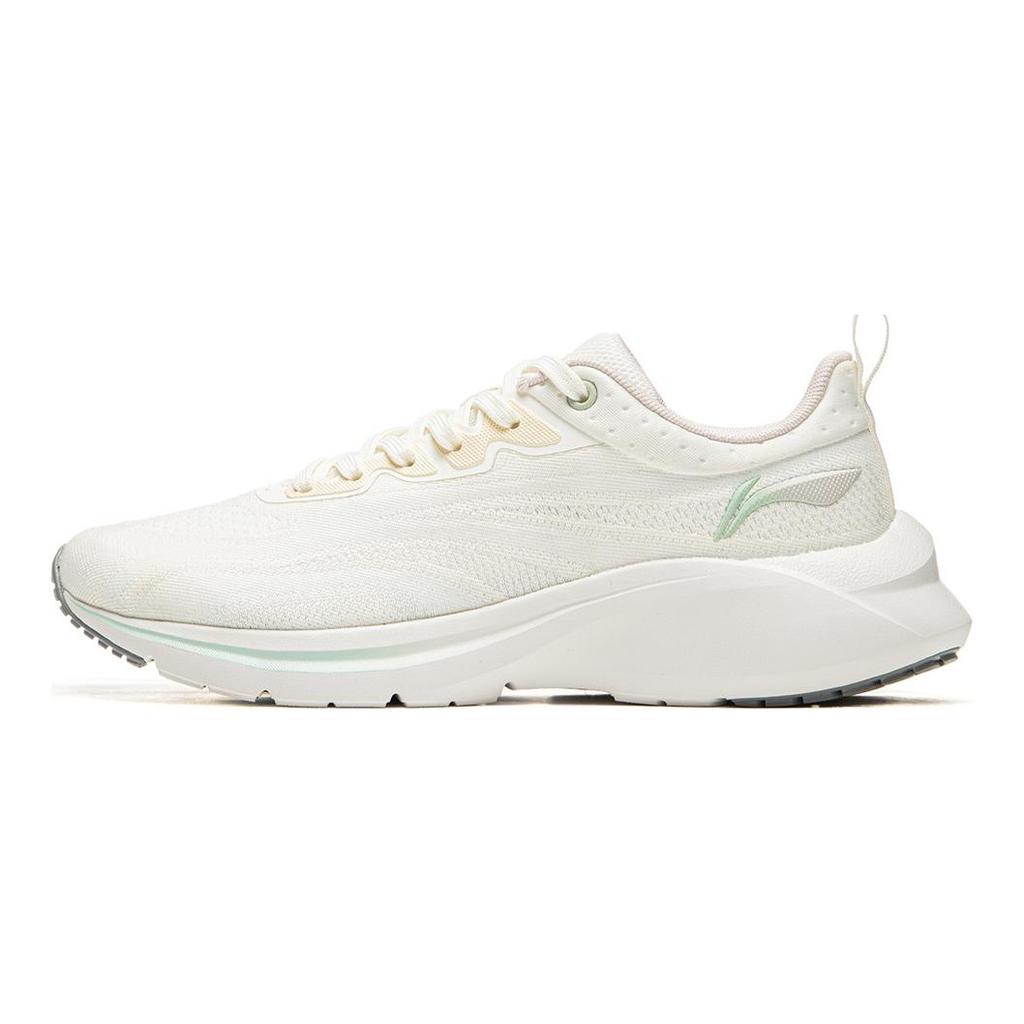 Li Ning YunQue Comfortable And Breathable Cushioning, Wear Resistant Low top Casual Running Shoes Women's White ARSU064-2
