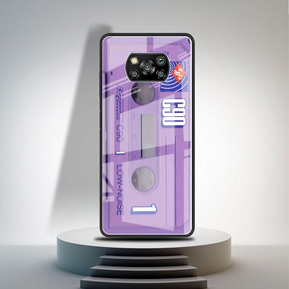 Glashülle für Xiaomi Poco X3 NFC 11 Lite 11T F3 M3 für Redmi Hinweis 11 10 9 8 Pro 10S 9S 9A Telefonabdeckung Vintage Kamerakassette