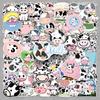 100 Cute Cartoon Cow and Animal Stickers - Waterproof for Laptops and Stationery