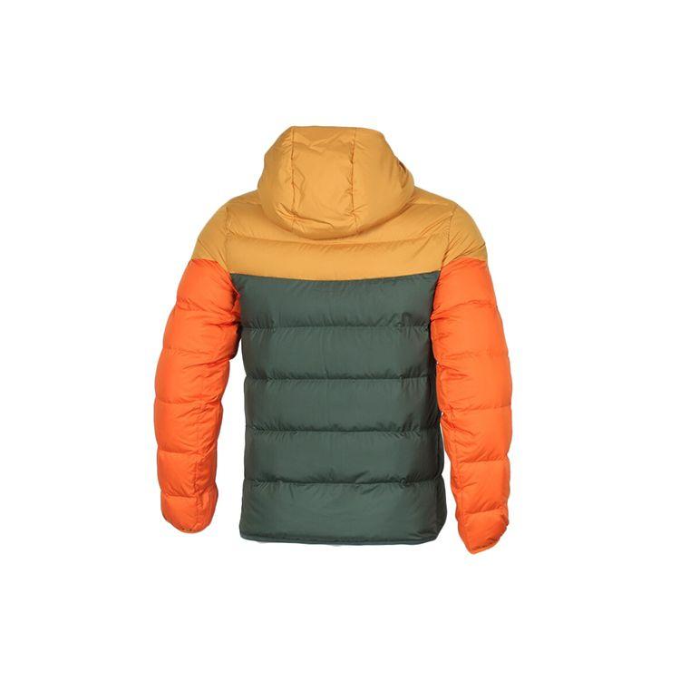 Nike Windrunner Down Fill Hooded Puffer Jacket Men Outerwear Orange Green 928834-727