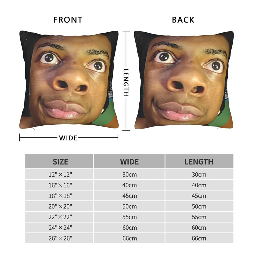 Ishowspeed Extra Meme Pillow Cover Soft Cushion Cover Cute Funny Pillow Case For Living Room Chair