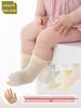 Atmungsaktive Sommer-Baumwoll-Babysocken mit Spitzen-Schleife für Jungen & Mädchen