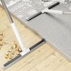 Ergonomic Bathroom Broom Silicone Floor Squeegee Scrubber For Tile Floor Space Saving Design Stable Construction